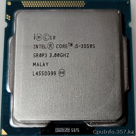 Процессор i5-3550S фото передней стороны