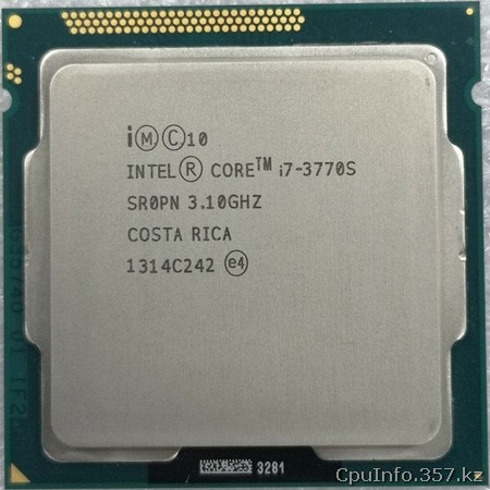 Процессор i7-3770S фото передней стороны