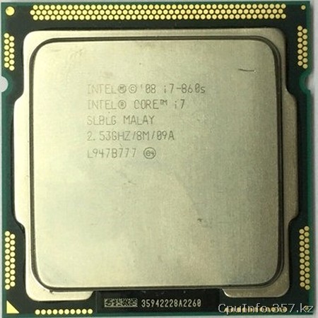 Процессор i7-860S фото передней стороны