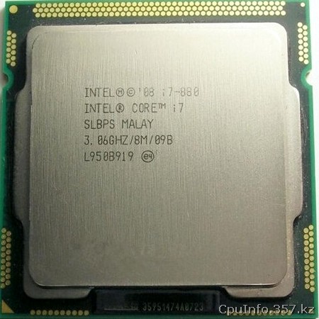 Процессор i7-880 фото передней стороны